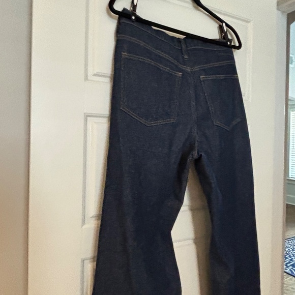 JCREW High-rise slim wide jean in 1996 semi-stretch in Dark Blue Size 30 Tall - Picture 13 of 13